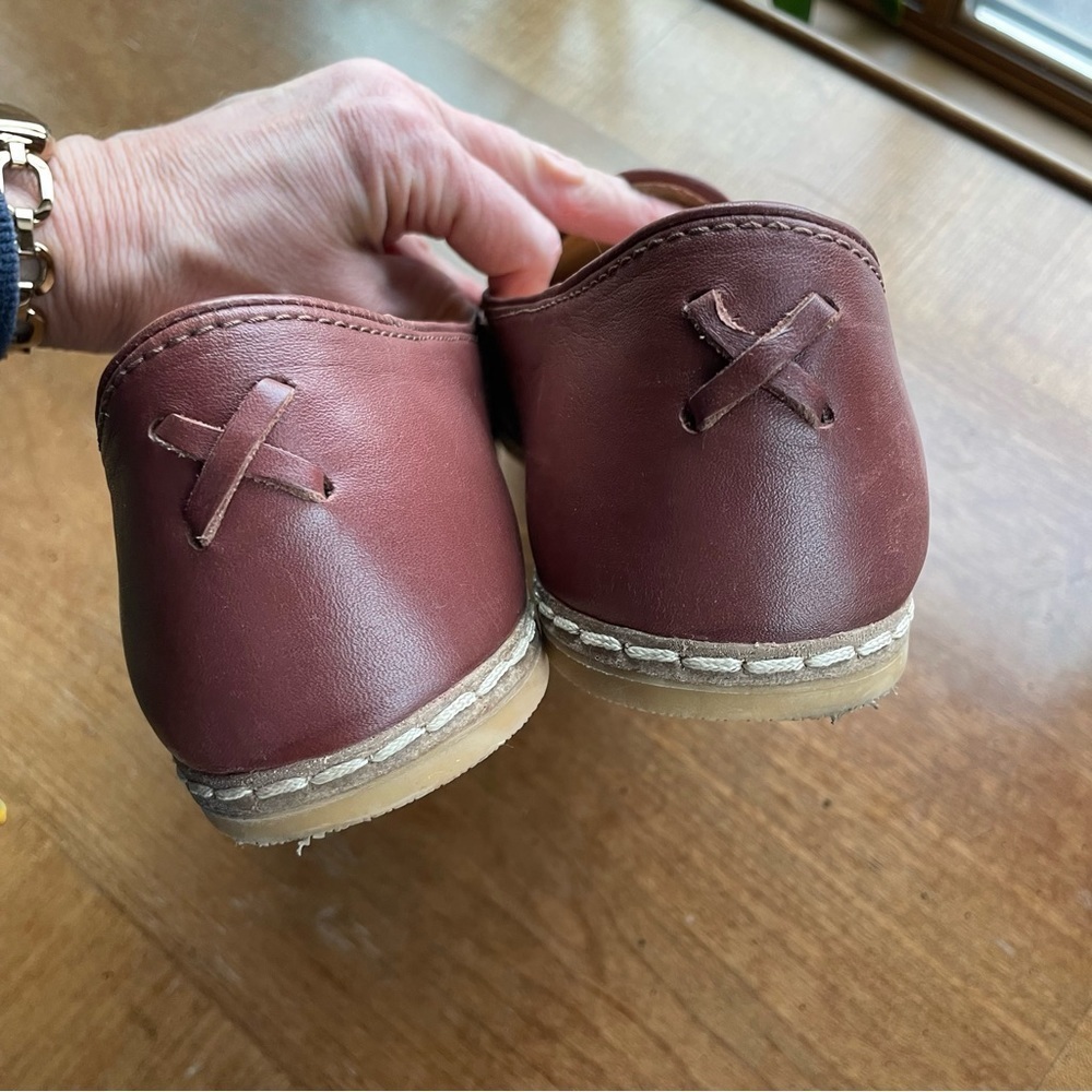 Charix Comfort Travel Office Men's Bordeaux Leather Slip-On Shoes size 10.5-11 - Picture 11 of 15
